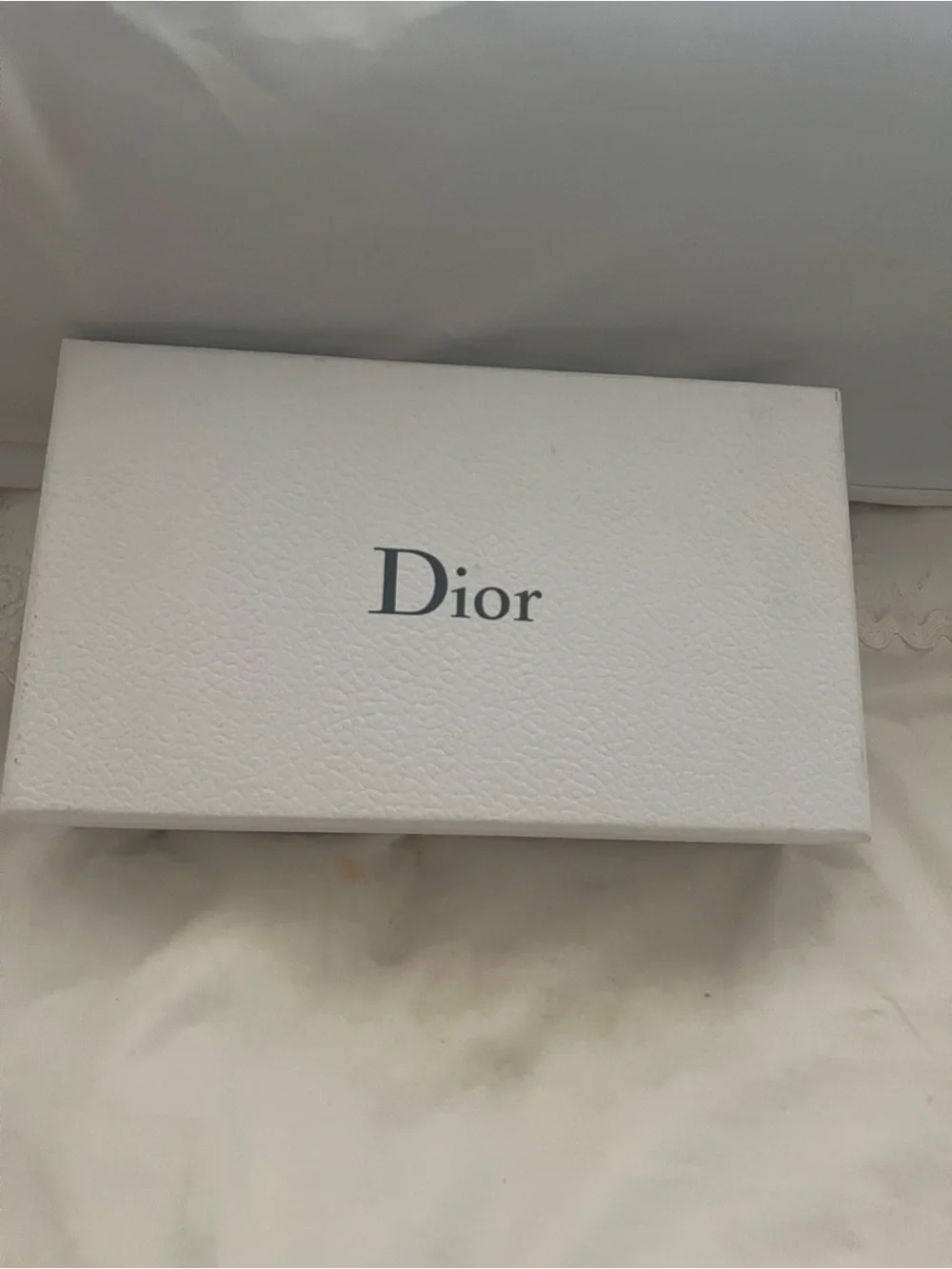 Dior Beige/Tan Leather Zip Wallet